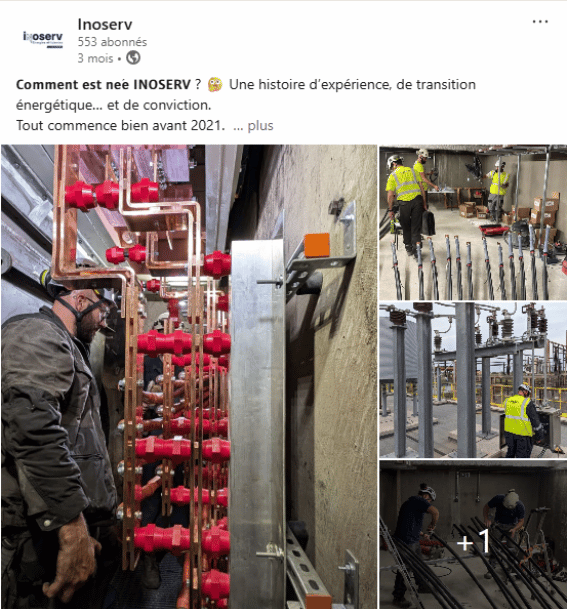 Technicien manipulant des installations